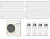 Мульти-сплит система инвертор Panasonic Compact CS-TZ25WKEW х 4 / CU-4Z68TBE