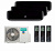 Мульти-сплит система инвертор Hisense AMS-09UW4RVETG00(B) X 2 + AMS-12UW4RVETG00(B) / AMW3-24U4RJC Wi-Fi опция