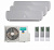 Мульти-сплит система инвертор Hisense AMS-09UW4RVETG00(S) X 3 / AMW3-24U4RJC Wi-Fi опция