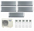 Мульти-сплит система Panasonic Design silver CS-XZ20XKEW х 5 / CU-5Z90TBE от магазина Климатика