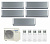 Мульти-сплит система Panasonic Design silver CS-XZ25XKEW х 5 / CU-5Z90TBE от магазина Климатика