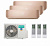 Мульти-сплит система инвертор Hisense AMS-09UW4RVETG00(C) X 2 + AMS-12UW4RVETG00(C) / AMW3-24U4RJC Wi-Fi опция