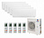 Мульти-сплит система инвертор GREE GWH09AGAXA-K6DNA4C/I X 5 / GWHD(42)NK6LO(LC)(LH) от магазина Климатика