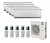 Мульти-сплит система инвертор GREE GWH09QCXB-K6DNC2F/I X 5 / GWHD(42)NK6LO(LC)(LH) от магазина Климатика