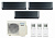 Мульти-сплит система инвертор Panasonic Design black CS-XZ20ZKEW-H / CS-XZ25ZKEW-H х 2 / CU-3Z52TBE
