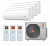Мульти-сплит система инвертор ROYAL CLIMA TRIUMPH RCI-TMN09HN X 4 / 4RMX-28HN/OUT от магазина Климатика
