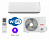 Инверторный настенный кондиционер Funai Emperor UP Smart Eye RAC-I-EU25HP.D01 Wi-Fi, Алиса