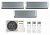 Мульти-сплит система Panasonic Design silver CS-XZ25XKEW х 3 / CU-3Z52TBE